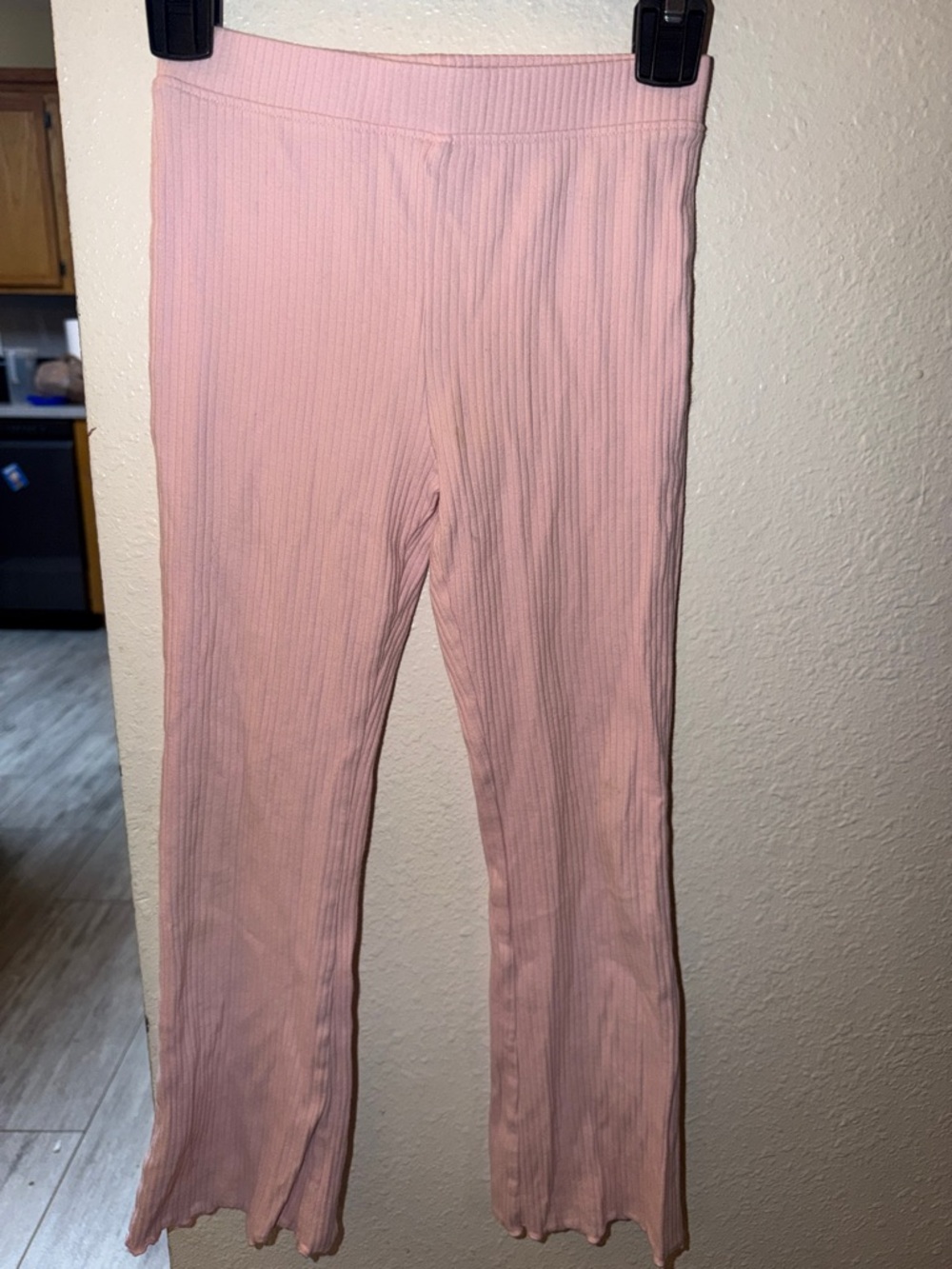 jumping beans Pink Ribbed Girls Leggings